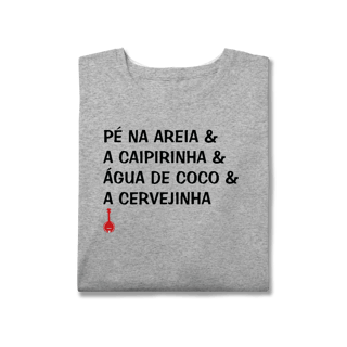 Nome do produto Camiseta Plus Size Pé na Areia