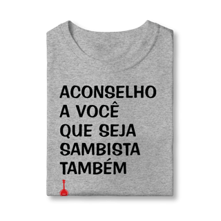 Nome do produto Camiseta Infantil Seja Sambista Também