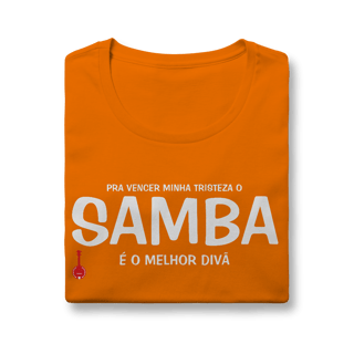 Nome do produto Baby Look Pra vencer Minha Tristeza o Samba é o Melhor Divã