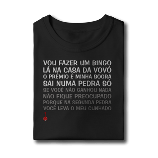 Nome do produto Camiseta Infantil Vou Fazer um Bingo
