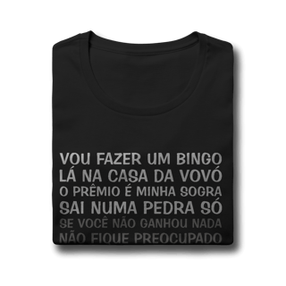 Nome do produto Baby Look Vou Fazer um Bingo