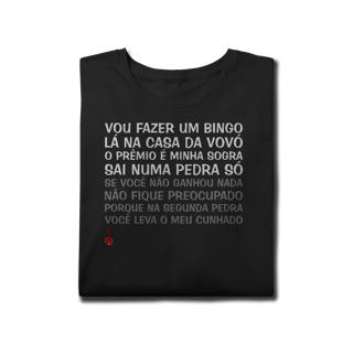 Nome do produto Camiseta Plus Size Vou Fazer um Bingo