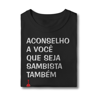 Nome do produto Camiseta Infantil Seja Sambista Também