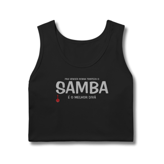 Nome do produto Regata Pra vencer Minha Tristeza o Samba é o Melhor Divã