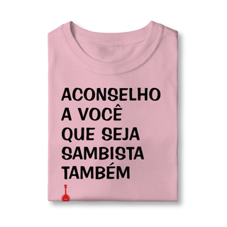Nome do produto Camiseta Infantil Seja Sambista Também