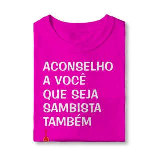 Nome do produto Camiseta Infantil Seja Sambista Também