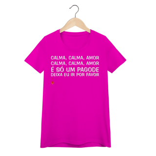 Nome do produto Baby Look Calma, Calma, Amor
