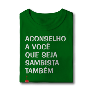 Nome do produto Camiseta Infantil Seja Sambista Também