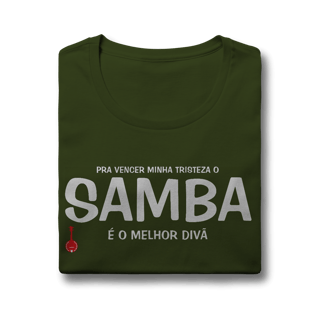 Nome do produto Baby Look Pra vencer Minha Tristeza o Samba é o Melhor Divã