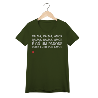 Nome do produto Baby Look Calma, Calma, Amor