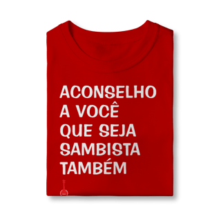 Nome do produto Camiseta Infantil Seja Sambista Também