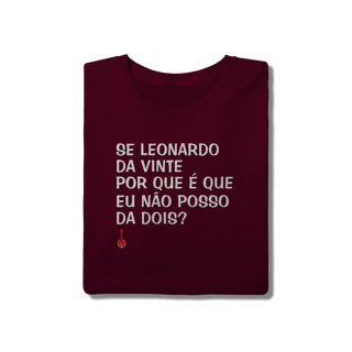 Nome do produto Camiseta Se Leonardo Da Vinte