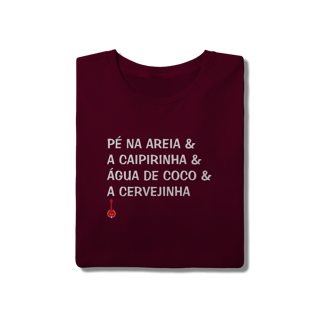 Nome do produto Camiseta Pé na Areia