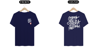 Nome do produto Camiseta //SCOPPIA CHE LA VITTORIA É NOSTRA!// - VERDE / AZUL