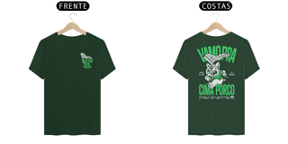Nome do produto Camiseta //VAMO PRA CIMA PORCO// VERDE MUSGO
