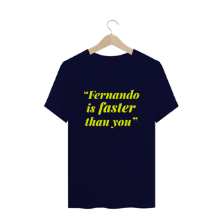 Nome do produto Plus Size Camiseta Fernando Alonso Faster Than You