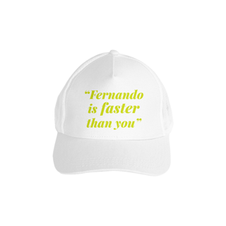 Nome do produto Boné Fernando Alonso Faster Than You [COM TELA]