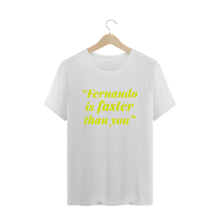 Nome do produto Plus Size Camiseta Fernando Alonso Faster Than You