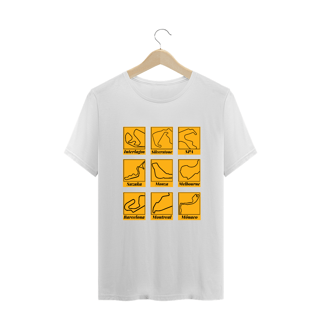 Nome do produto Plus Size Camiseta Circuitos Icônicos Formula 1