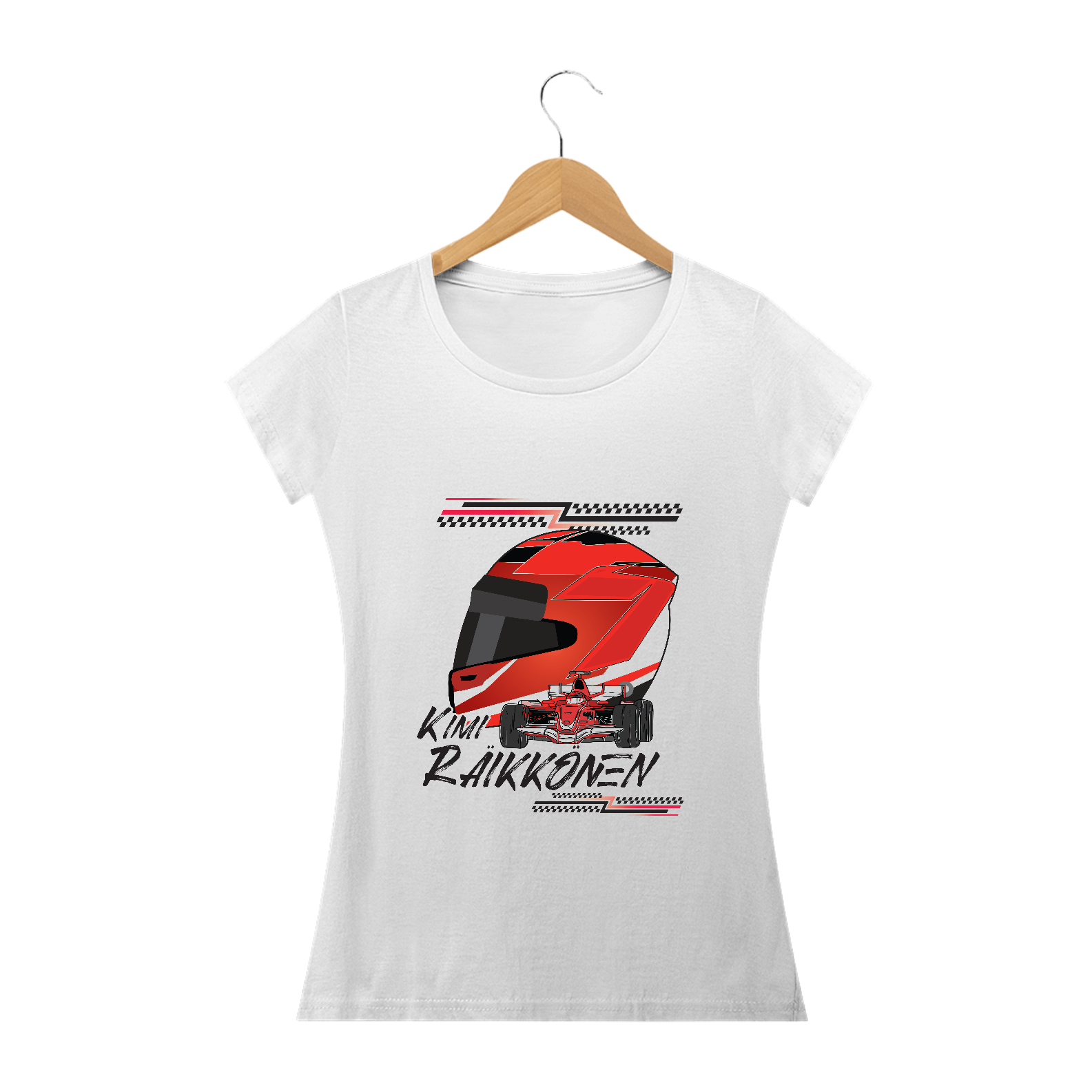 Camiseta Baby Look Kimi Räikkönen Old Times