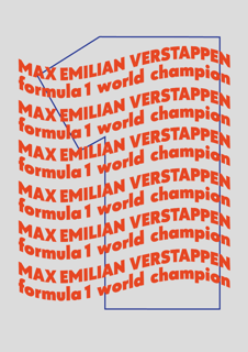 Nome do produto Poster Max Verstappen, The World Champion