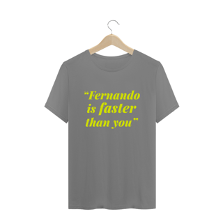 Nome do produto Plus Size Camiseta Fernando Alonso Faster Than You