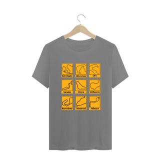 Nome do produto Plus Size Camiseta Circuitos Icônicos Formula 1