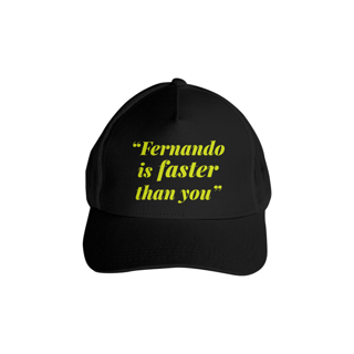 Nome do produto Boné Fernando Alonso Faster Than You [COM TELA]