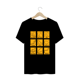 Nome do produto Plus Size Camiseta Circuitos Icônicos Formula 1
