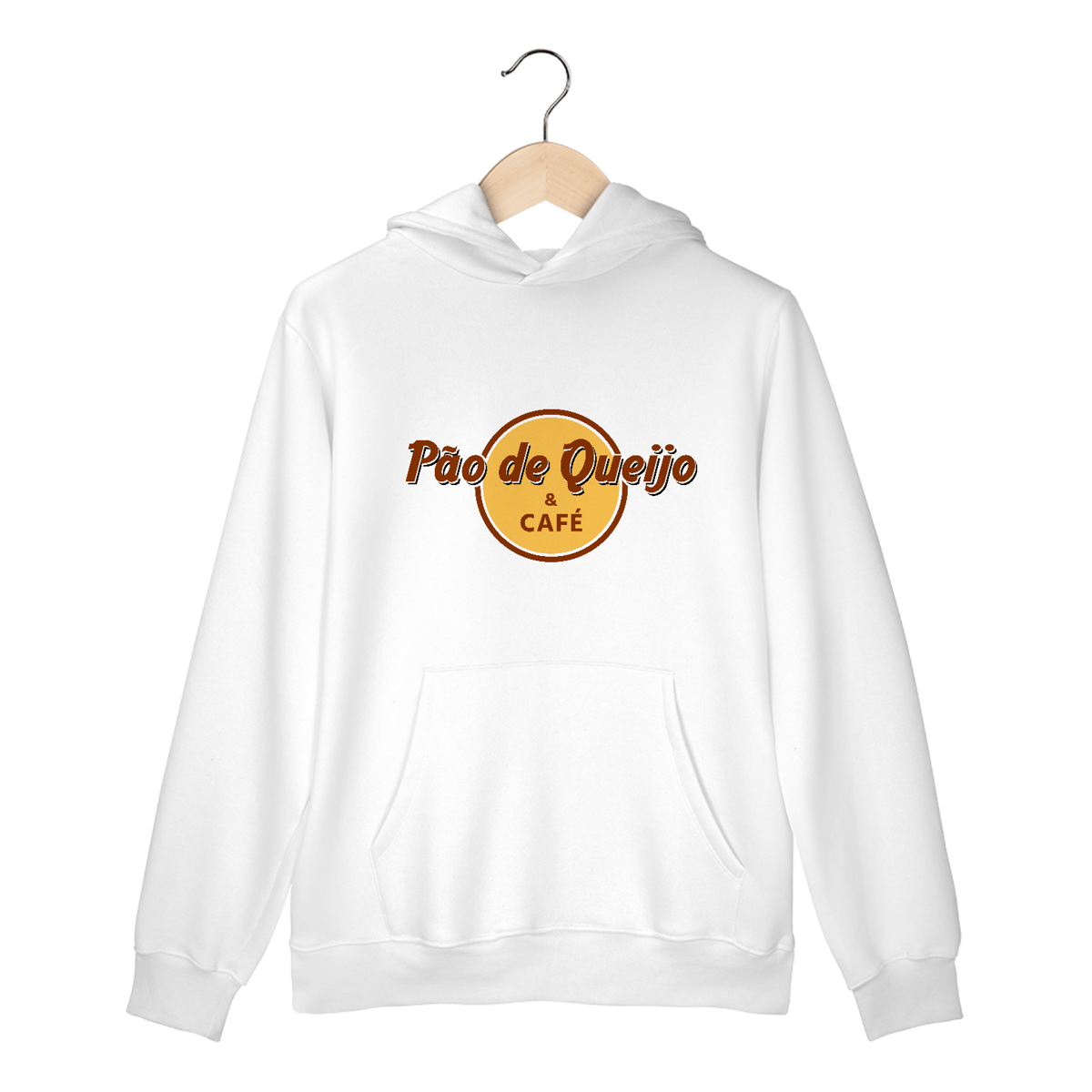 Nome do produto: Moletom Canguru Pão de Queijo & Café
