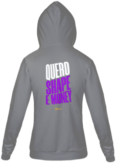 Nome do produto MOLETOM COM ZÍPER - QUERO SHAPE E MONEY