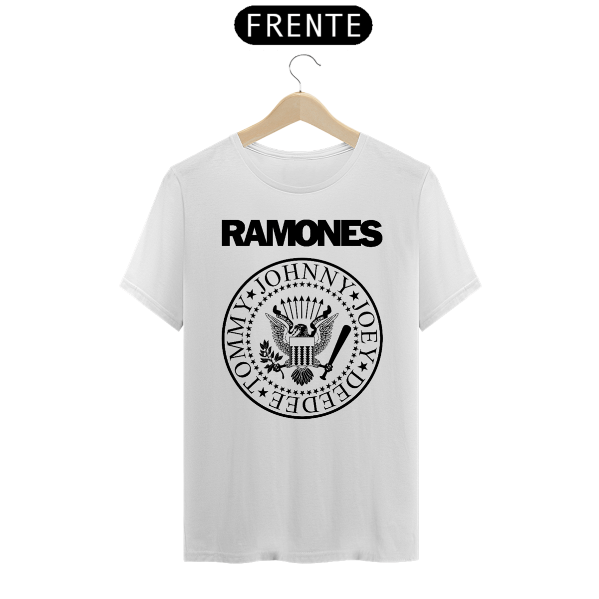 Nome do produto: Camiseta Personalizada | Royal Red Clth. | Ramones Black