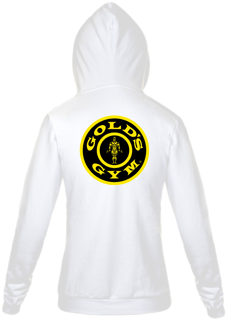 Nome do produto Moletom com Zíper Personalizado | Royal Red Clth. | Gold´s Gym Black