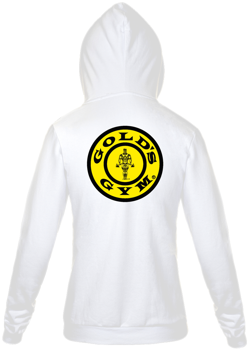 Nome do produto: Moletom com Zíper Personalizado | Royal Red Clth. | Gold´s Gym Yellow