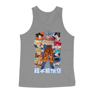Nome do produto Regata Clássica | Royal Red Clth. | Goku Ultra Instinct