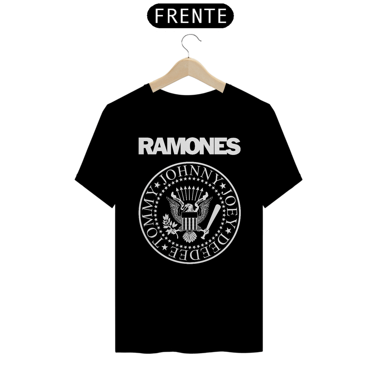 Nome do produto: Camiseta Personalizada | Royal Red Clth. | Ramones White