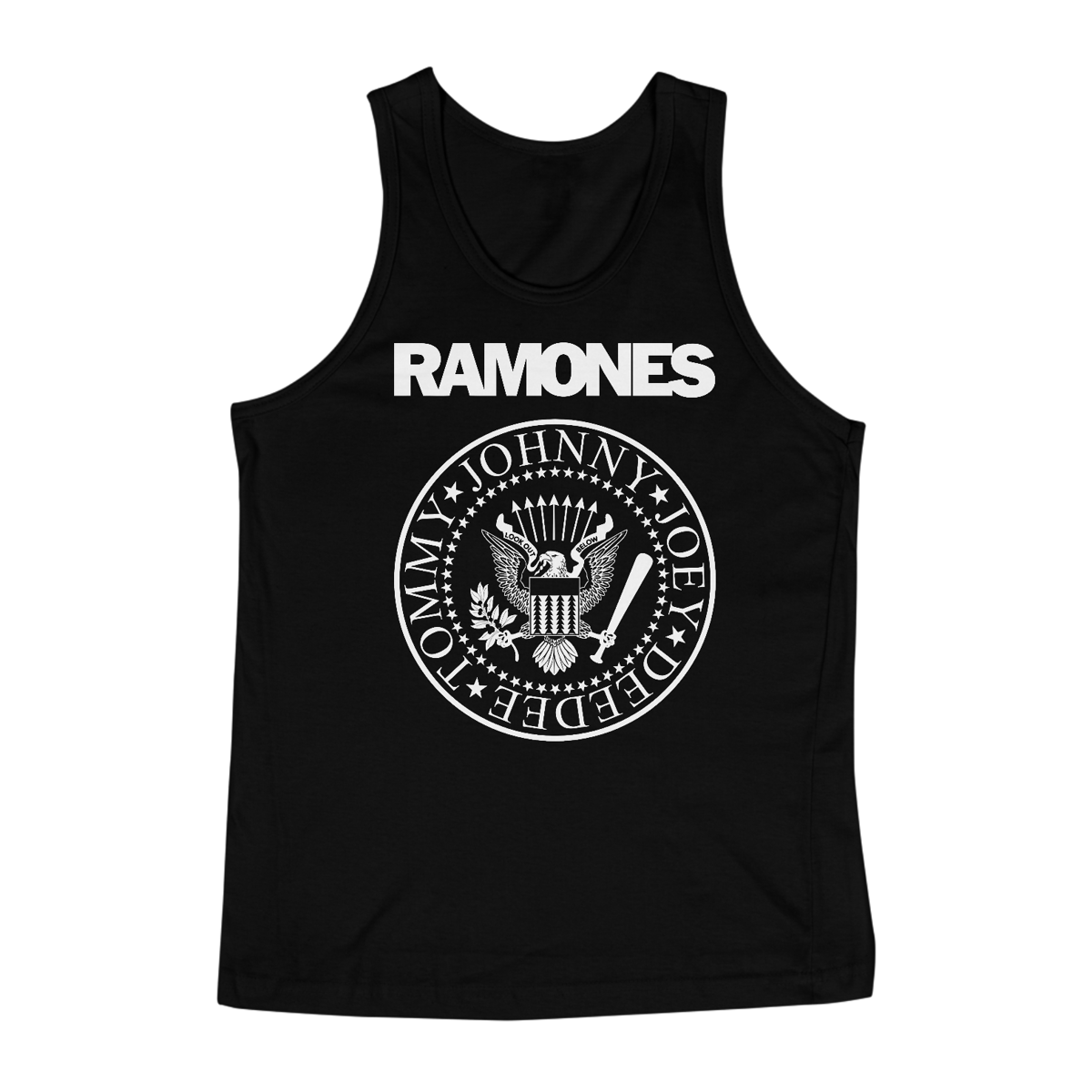 Nome do produto: Regata Clássica | Royal Red Clth. | Ramones White