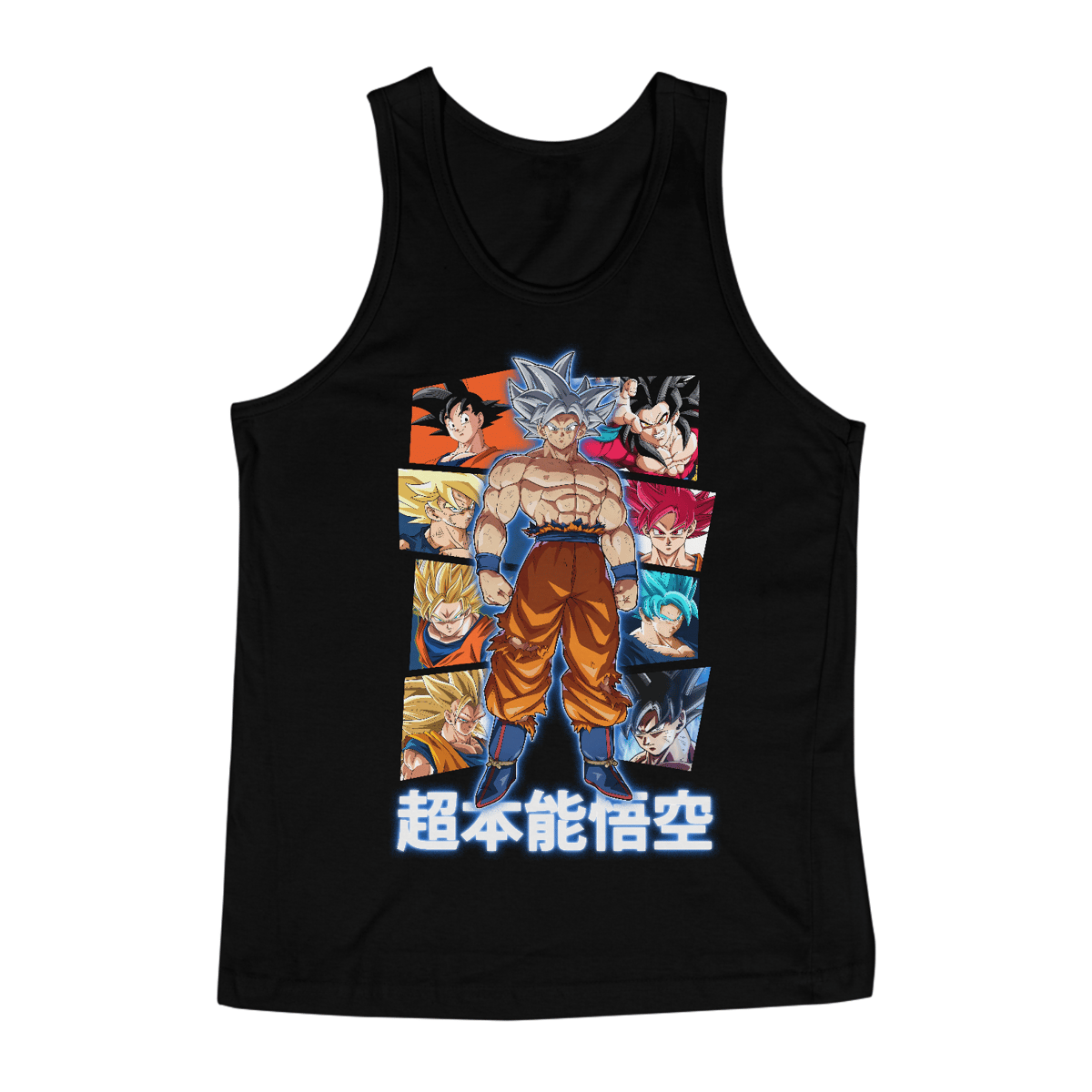 Nome do produto: Regata Clássica | Royal Red Clth. | Goku Ultra Instinct