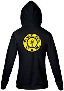 Nome do produto Moletom com Zíper Personalizado | Royal Red Clth. | Gold´s Gym Yellow