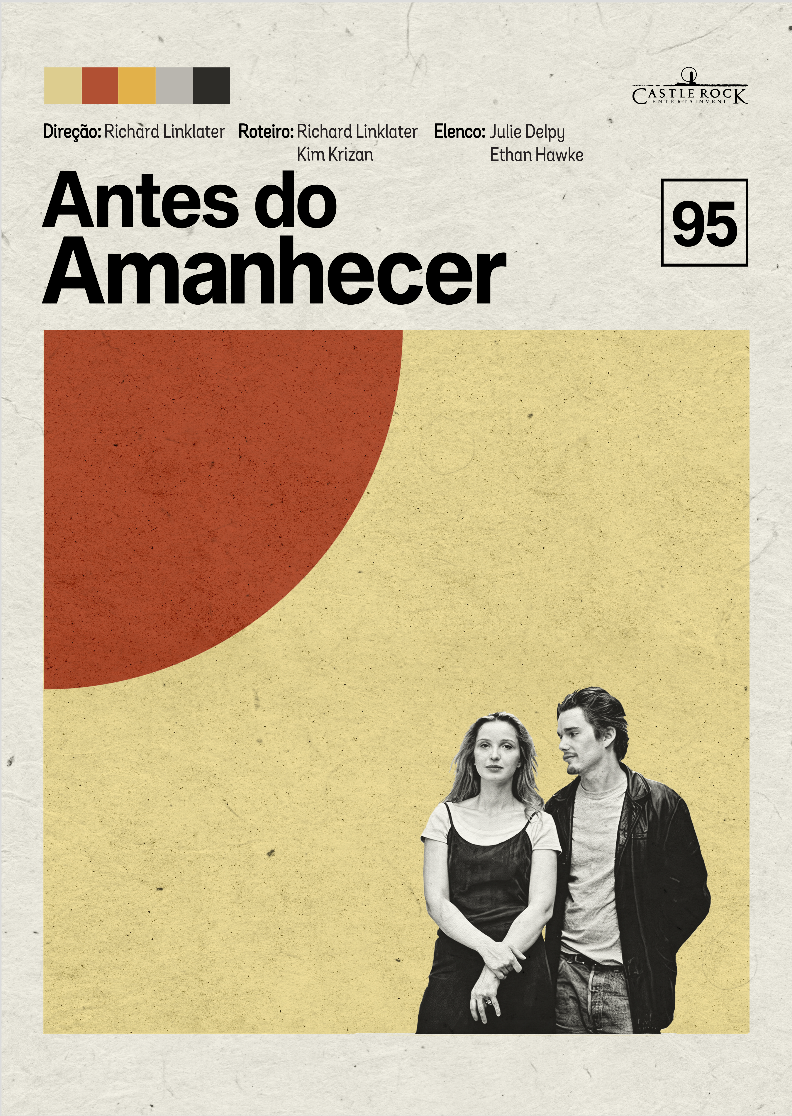 Nome do produto: Poster Minimalista filme Antes do Amanhecer