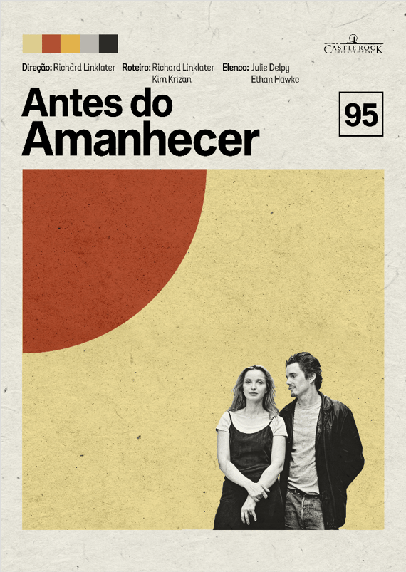 Poster Minimalista filme Antes do Amanhecer