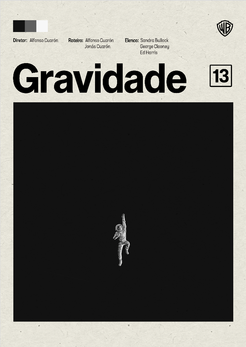Nome do produto: poster minimlaista Gravidade