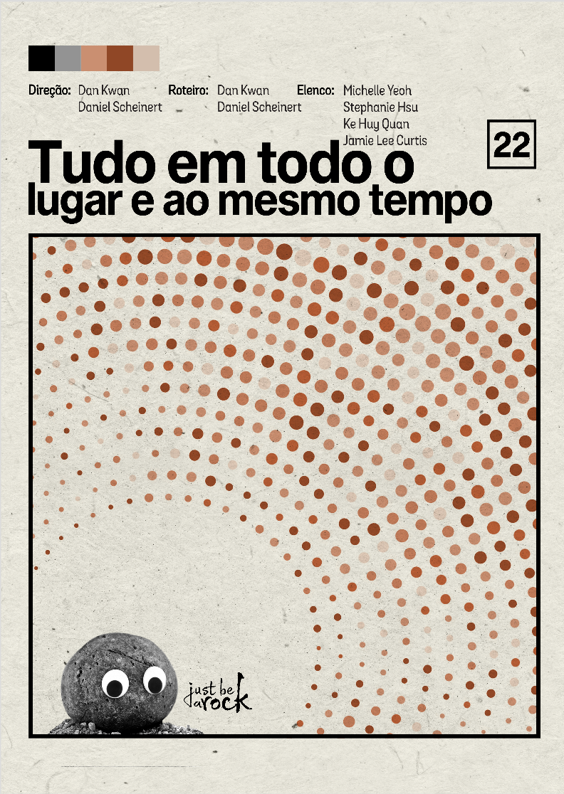 Nome do produto: POster minimalista Tudo em todo  o lugar e ao mesmo tempo