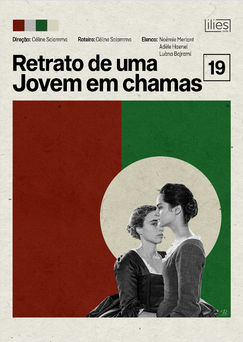 Nome do produto: Poster minimalista do filme Retrato de uma Jovem em chamas
