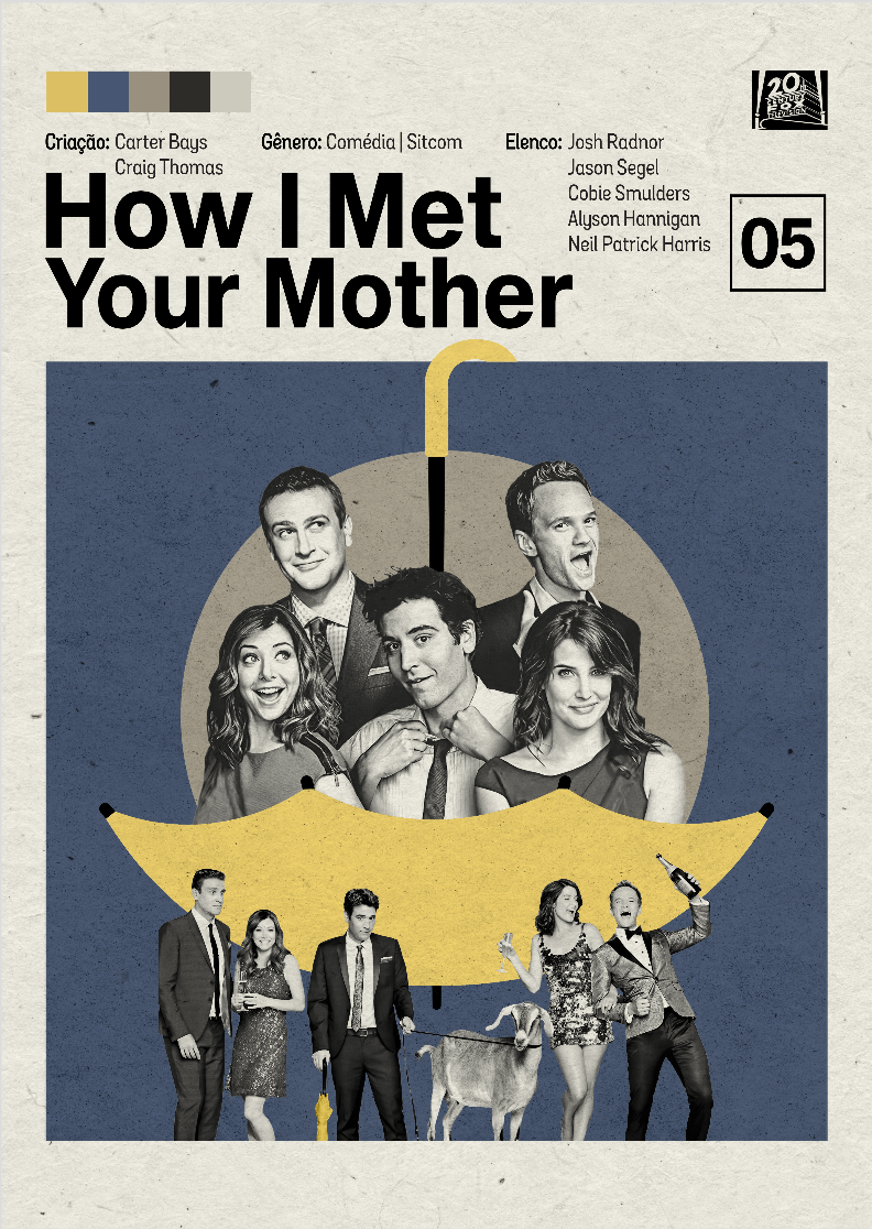 Nome do produto: How I Met Your Mother Poster Minimalista