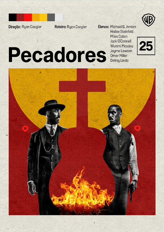 Pôster Minimalista — Pecadores (Sinners)