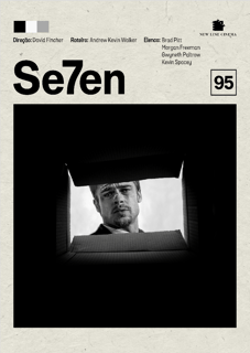 Nome do produto Pôster Minimalista Se7en (Seven) – Thriller de David Fincher