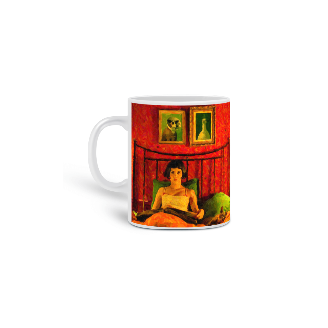 Nome do produto: Caneca filme Amelie Poulain arte