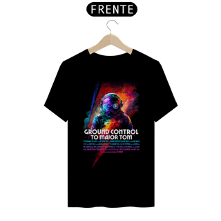 Nome do produto Camiseta David Bowie Ground Control to Major Tom | Space Oddity Astronauta