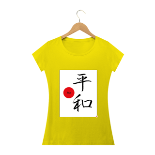 Nome do produto Camiseta Baby Look - Paz